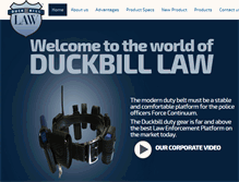 Tablet Screenshot of duckbilllaw.com
